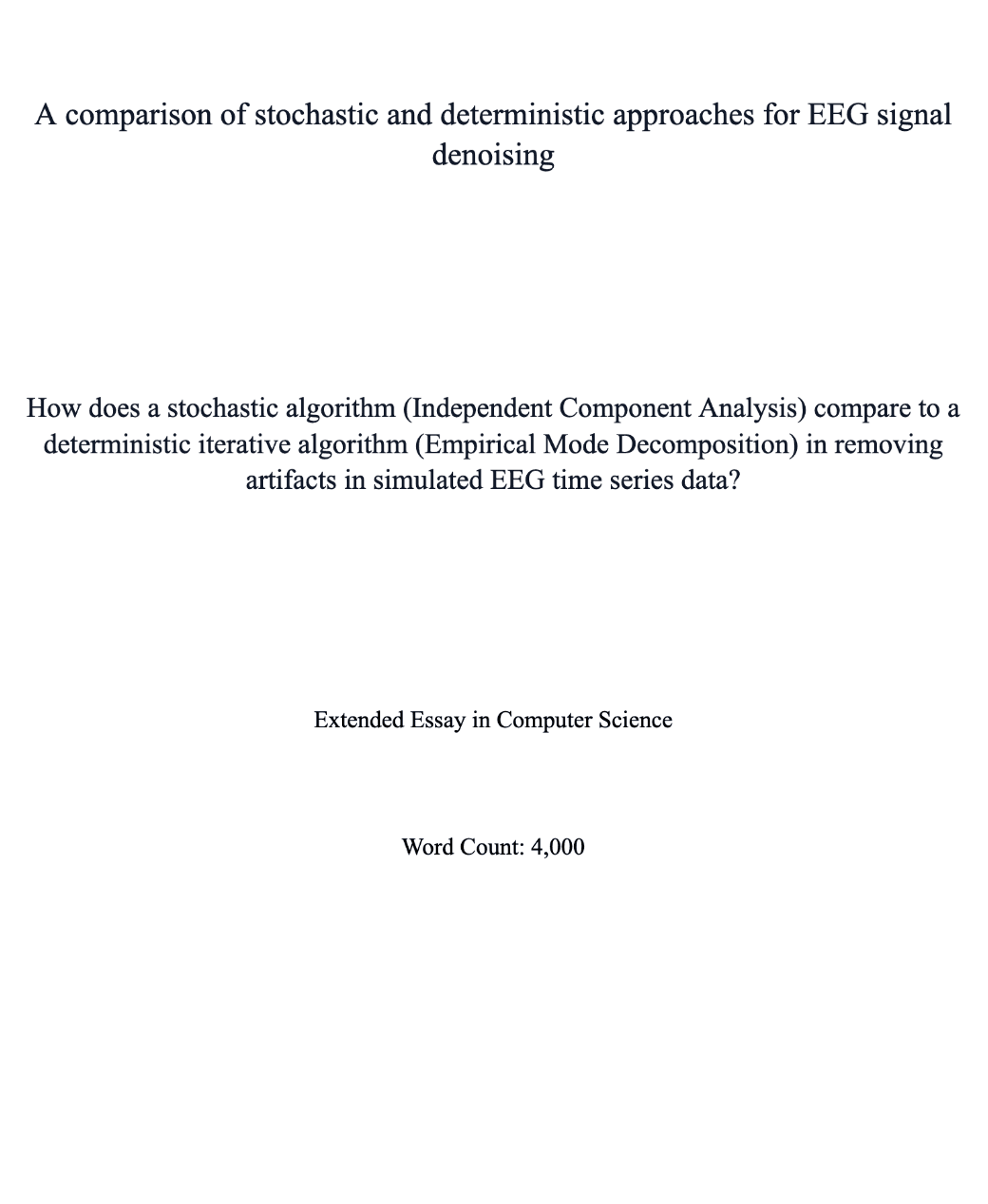 Research on EEG signal denoising algorithms